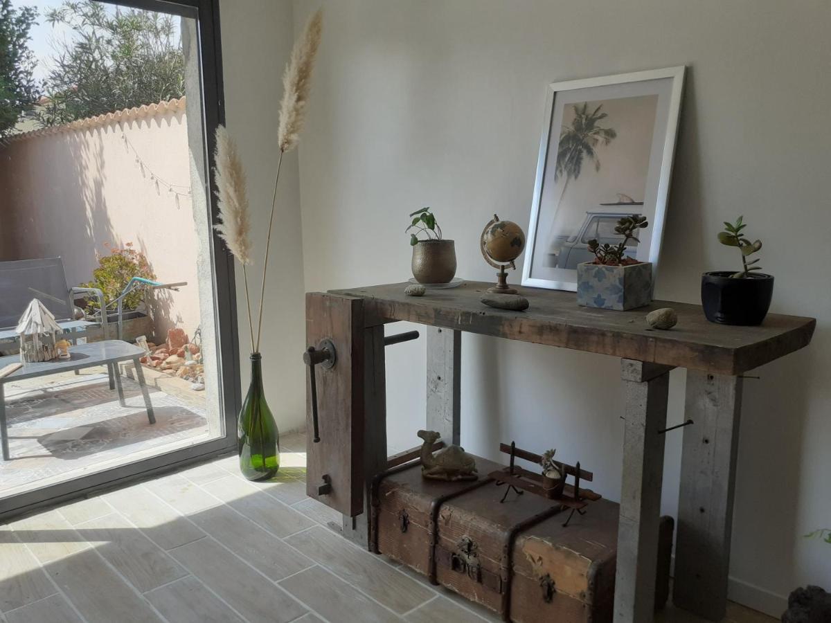 Loft Avec Clim, Parking Et Jardin Proche De La Mer Villa Sauvian Esterno foto