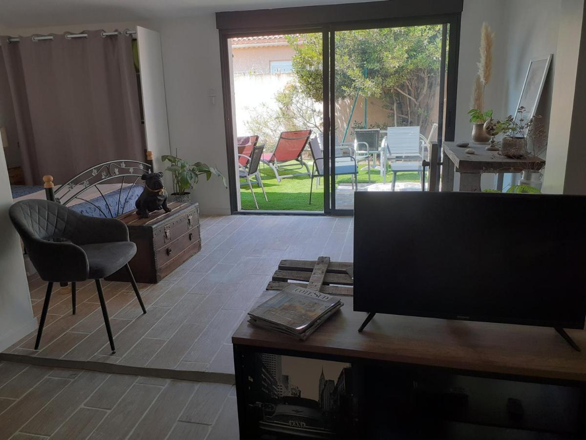 Loft Avec Clim, Parking Et Jardin Proche De La Mer Villa Sauvian Esterno foto