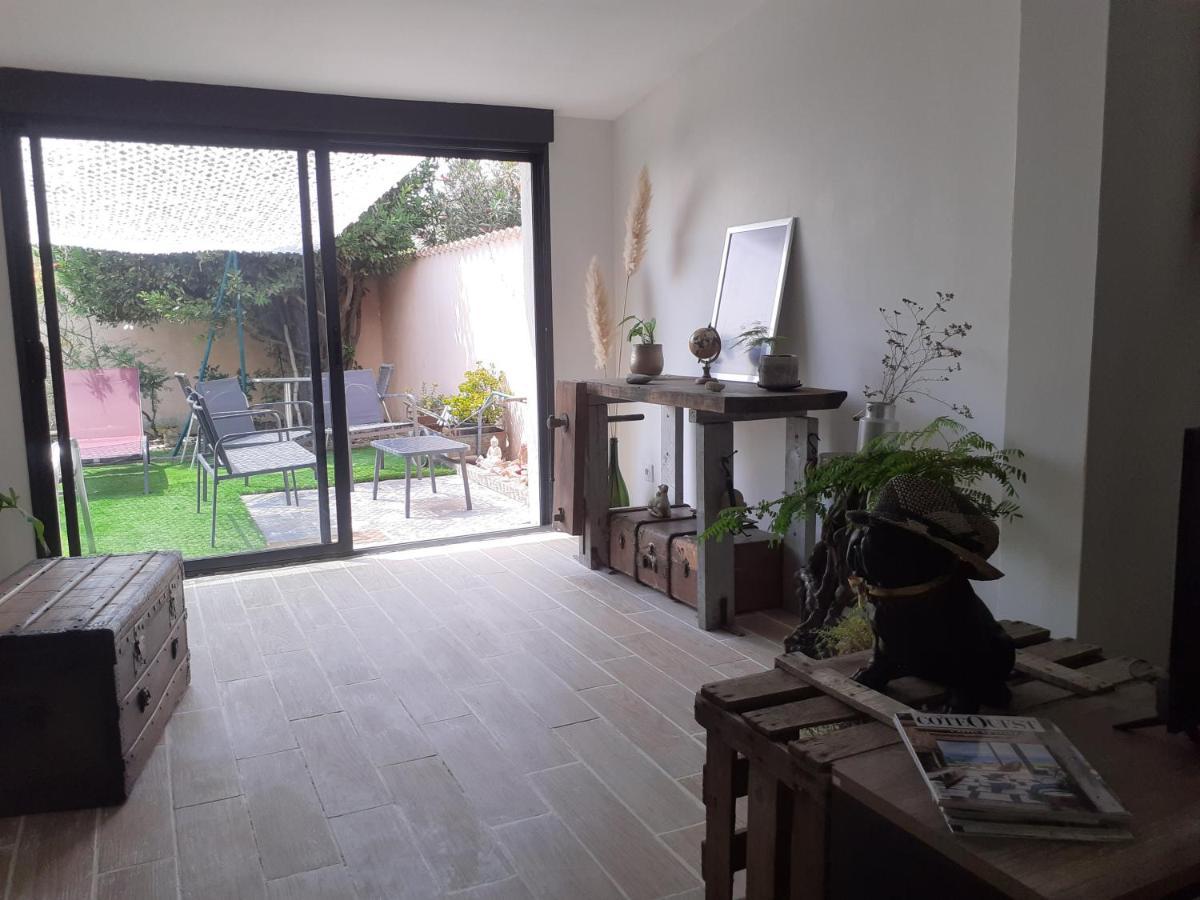 Loft Avec Clim, Parking Et Jardin Proche De La Mer Villa Sauvian Esterno foto